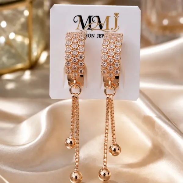 Rose Gold Drop Earrings
