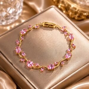 Pink Tulip Bracelet