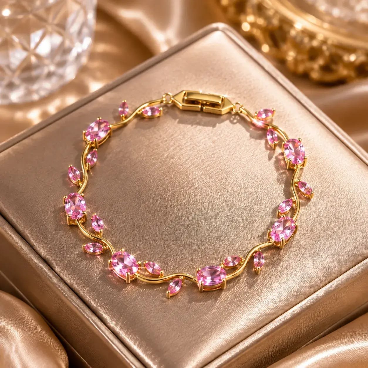Pink Tulip Bracelet